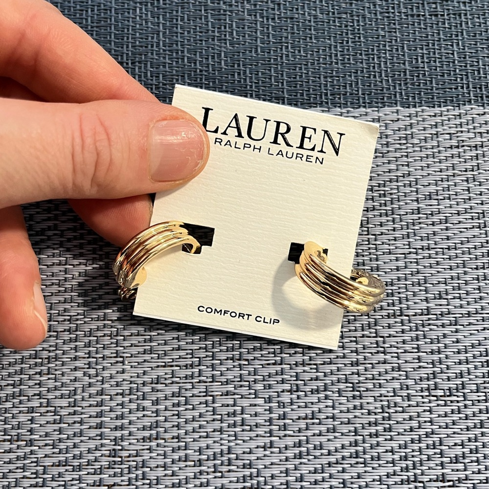 BNWT Ralph Lauren Clip In Earrings